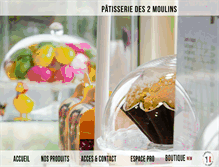 Tablet Screenshot of patisserie2moulins.com